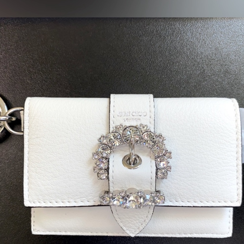 NWOT Authentic jimmy Choo Buckle card case wallet with clip offers accepted. - Picture 2 of 7